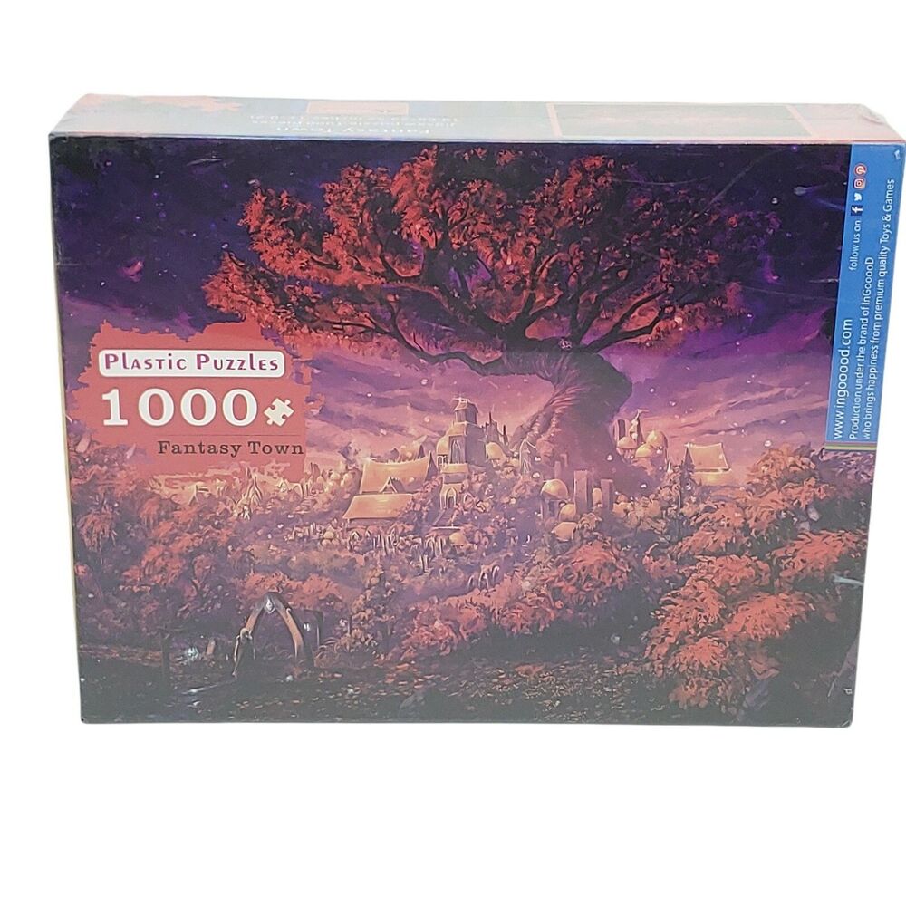 Ingooood Puzzles "Fantasy Town" 1000 Piece Puzzle